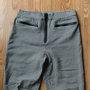 Size 6 Urban Outfitters Black and White Checkered Pants